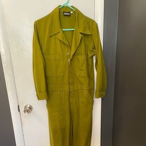Big Bud long sleeve jumpsuit in Olive